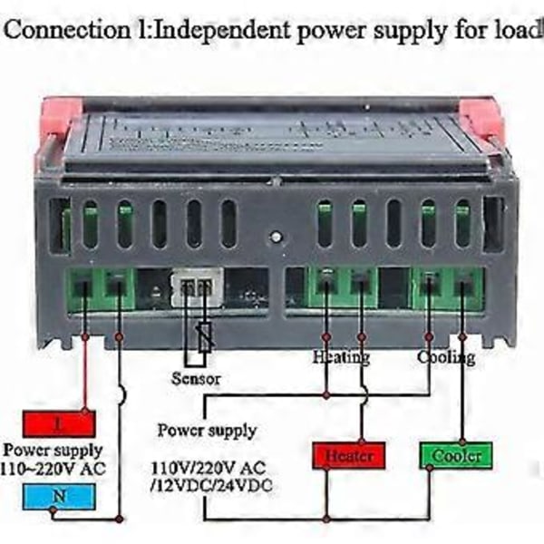 Termoregulator Termoelement Temperaturkontroller Digital Temperaturkontroller Med Sensor För Kylskåp Frys Temperaturkontrollerade System