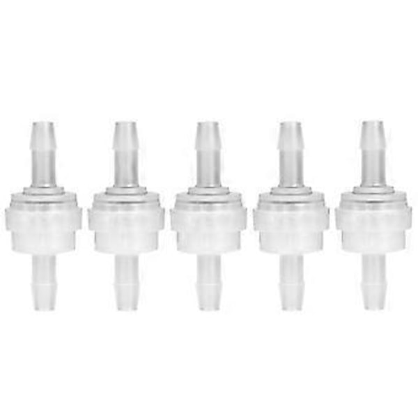 5 stk. Plast Tilbakeslagsventil Enveisventil for Vannbehandling (5mm)
