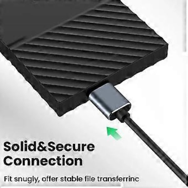 TypeC - Micro-USB 3.0 -kaapeli 5 Gbps 5A pikalatausjohto kiintolevylle TypeC - Micro-B -liitinkaapeli, A