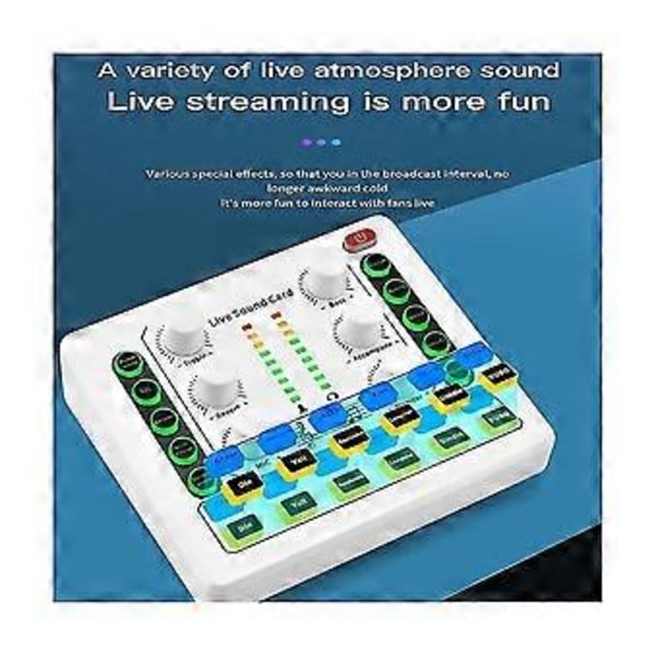 M8 Live -äänikortti, langaton Bluetooth-audiomikseri, digitaalinen mikseri, kohinanvaimennus, suoratoisto