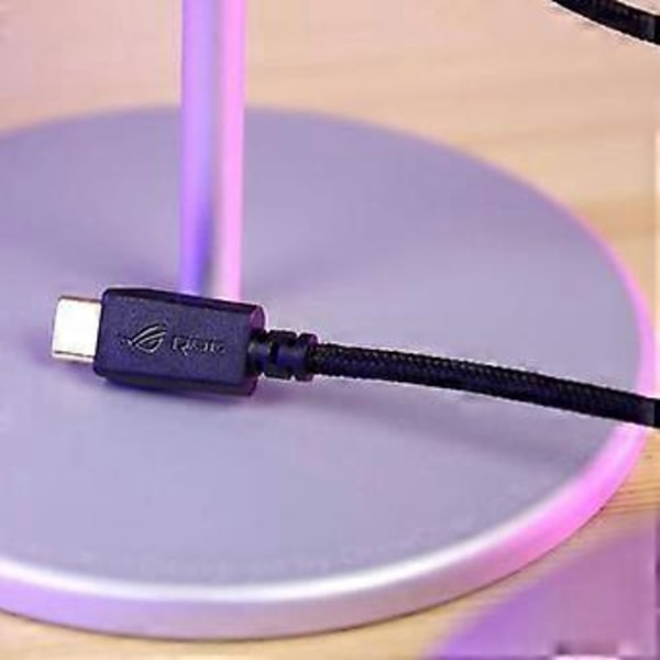 Hodetelefonkabel DIY Erstatningsledning for ROG for Delta USB-C Gaming Headset, Svart