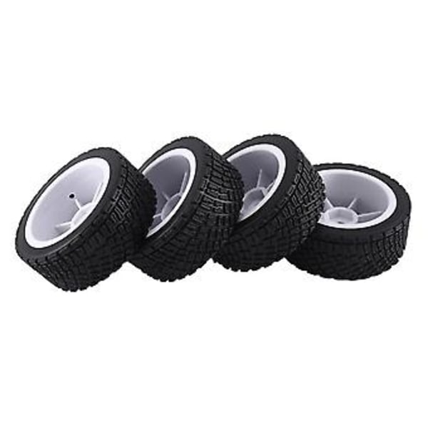 66mm 1/10 Rc Bil Dæk Til On Road Touring Bil Dæk Hjul Til Tt01 Tt02 Tt02b Xv01 Ta06 Ptg-2 ,hvid