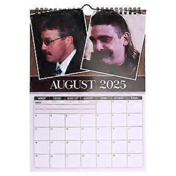 2025 Väggkalender Månadsvis Världens Bästa Mullets Hängande Kalender Nyårsplanerare för Julstrumpor