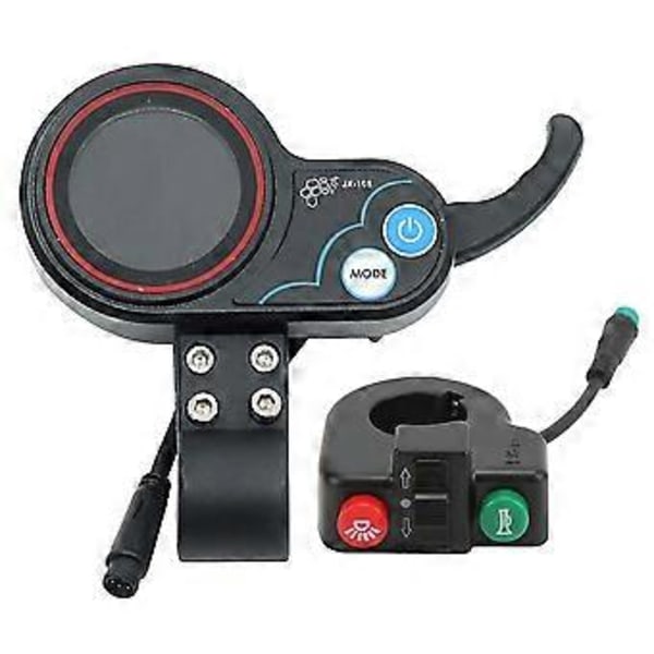 -168 Elektrisk Scooter Instrumentbräda Mätare 36v 48v Justerbar+brytare 6pin Gasreglage Tillbehör För El