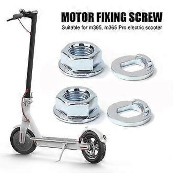 4 st Bultar Hållbara Metall Perfekt Passform Hjul Fixerade Muttrar Skruvar För Xiaomi M365 PRO Elscooter Tillbehör delar Dropship