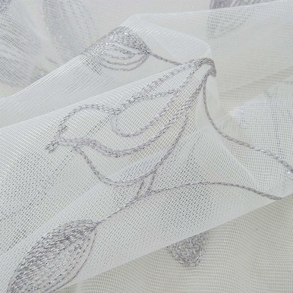 Romerske rullegardiner Voile Sheer Fabric Short Curtain til lille vindue soveværelse stue køkken 60X120cm (hvid)