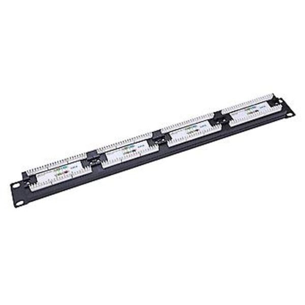 Utp 24 Port Rj45 Patch Panel Rack Kabelmontert Brakett Koblingsrack Verktøy Etet Lan Netwo
