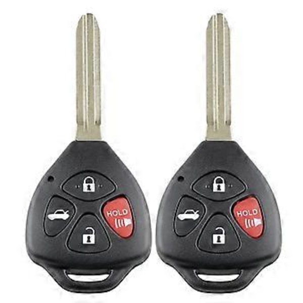 2 x Fjärrkontroll Bilnyckel Fob Skal Fodral för 2007 2008 2009 2010 2011