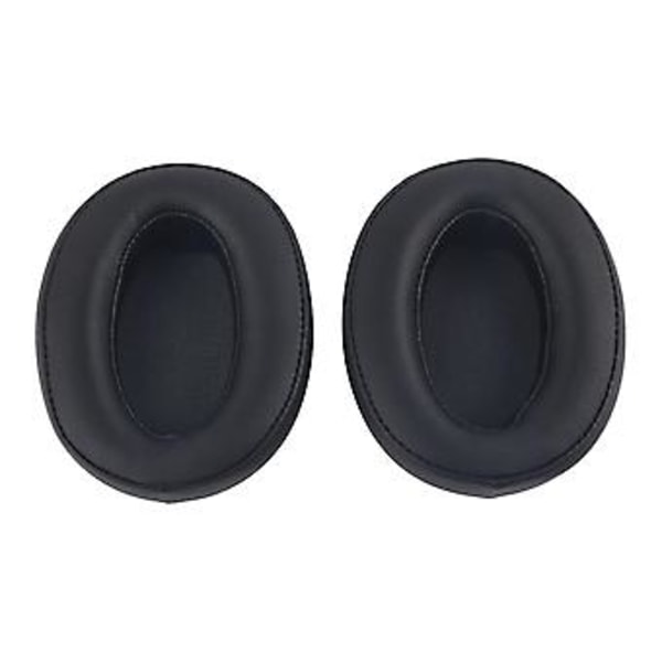 Øreputer Mykt Proteinlær Erstatning Memory Foam Øreputer Deksel for WHH910N Headset (Svart) Noir