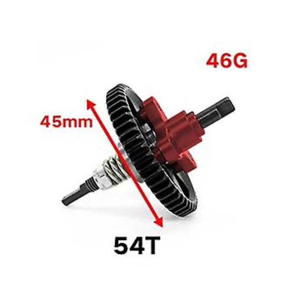 54t Komplett Slipper Clutch Eliminator För 1/10 Slash 2wd Stampede Bandit Vxl Xl5 2wd Uppgraderingsdelar,1