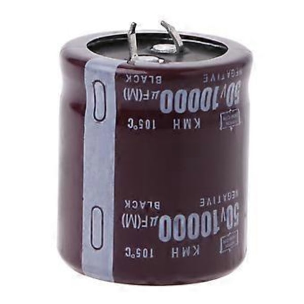 10000uF 50V 105C Elektrolyttkondensator for Strøm, Snap-Fit