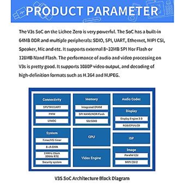 For Zero Board V3s Mboard Til Linux Core Board Programmering