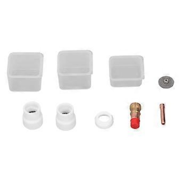 6ST Svetsbrännare Tillbehör Tig Gaslins Hylsa Isolator Keramisk Kopp för WP 17 18 26 Tig Svetsbrännare