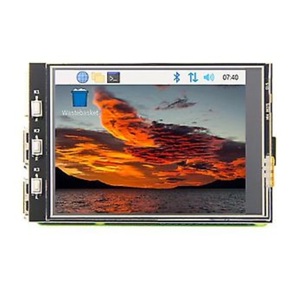 3.2 Tommers Mhs For Raspberry Pi 3b+/4b Skjerm Tft Berøringsskjerm