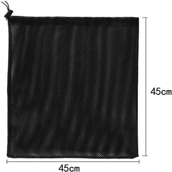 Pumpun suodatinpussi, pumpun suodatinverkkopussi, lampipumpun suodatinpussi, pumpun verkkopussi, kodin vesipumpun suodatinlisävarusteet (45x45cm, musta)