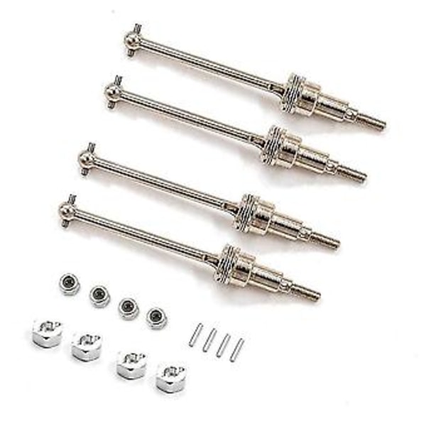 4 stk. metal drivaksel Cvd med adapter til Hbx 18856 18857 18858 18859 1/18 Rc bil opgraderingsdele