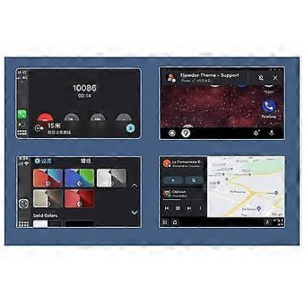 2-in-1 langaton Carplay Android -sovitin USB langaton sovitin autosovitin muuntaa langallisen Android Auton langattomaksi