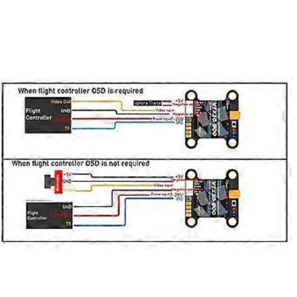 För VTX30-800 VTX 5.8G 800MW 40CH FPV VTX Sändare 2-6S för FPV Drönare