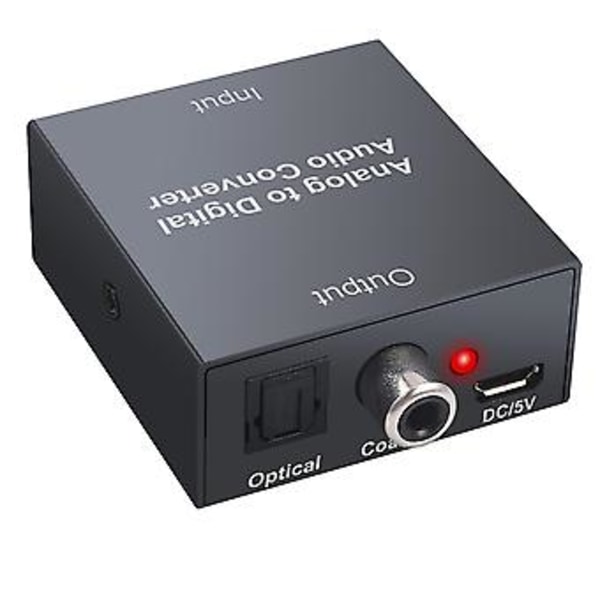 Analog till Digital Ljudomvandlare För Ps3 Spelare R/l 2 3.5mm Aux Till Digital Koaxial Tos Spd