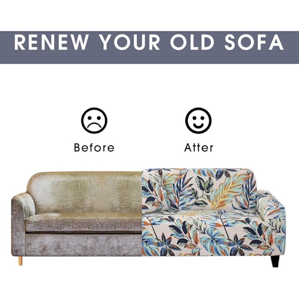 Stretchiga sofföverdrag för fåtöljer, loveseats, 3-sits soffa utan örngott