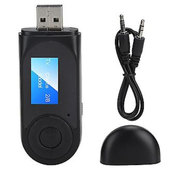 2 i 1 Bluetooth Adapter Bluetooth 5.0 Lydmodtager Sender med Håndfri Funktion