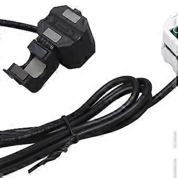WiFi Energiovervågning Enkeltfaset Smart Elektricitetsmåler med Klemme Strømforbrugsovervågning 100-240VAC Sort