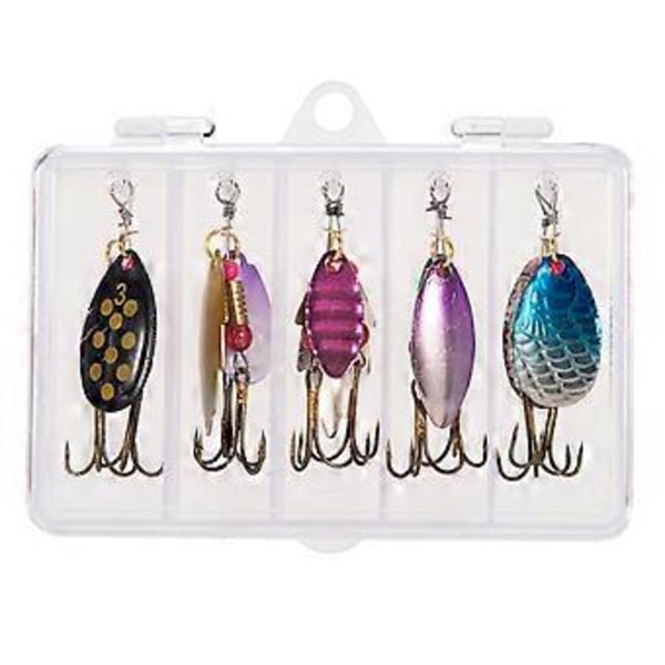 10 stk. Fiske Spinner Sluksett Spinnerbait Assortert Metall Harde Sluker Spinner Bait