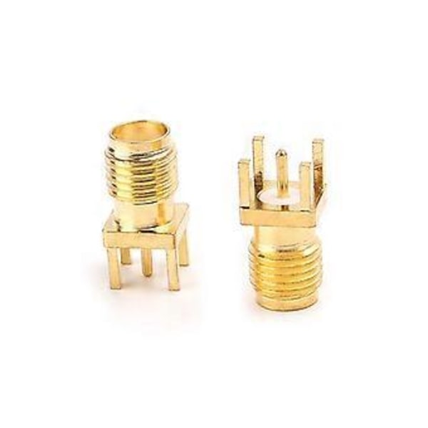 10 stk. SMA Hunn Jack Lodde PCB Kortmontering RF-kontakter Rett Adapter