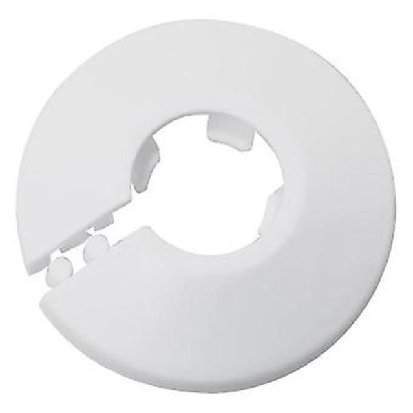20 Stykker 1/2 Tomme Flange Vandrørsdæksel Dekoration 16mm Hvid Rørdæksel Vægrørsdekoration Ra
