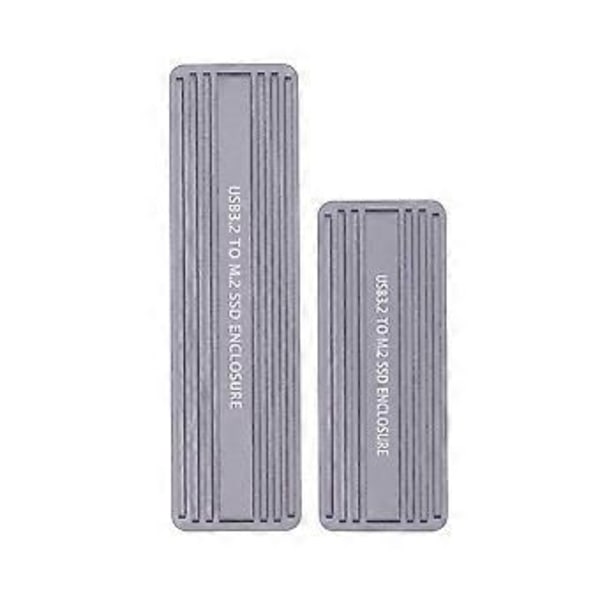 M.2 NVMe NGFF SSD Kabinet USB 3.2 GEN 2 til M.2 SSD 20Gbps Solid State Drive M.2 Case Box til 2230/2242/2260/2280 SSD