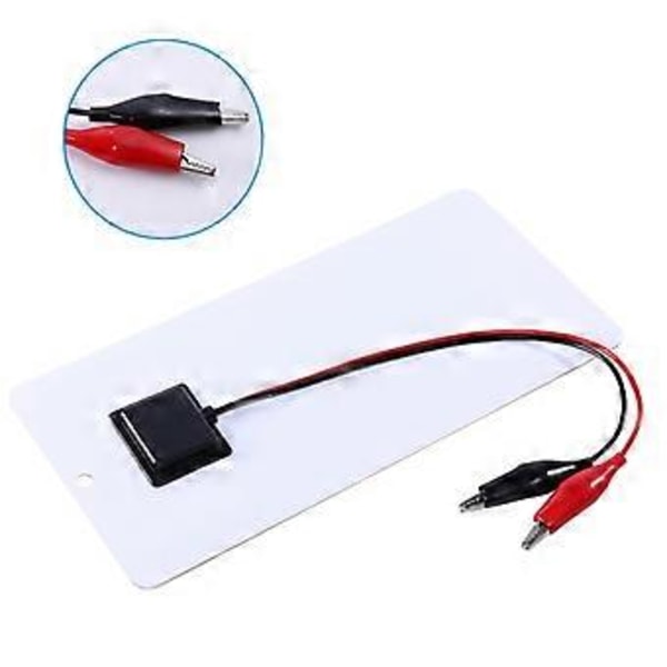 Solcellepanel 10W 12V Polysilisium Epoksy Paneler Bærbar Solcelle DIY 250x120mm for 9-12V Batterilading for Utendørs