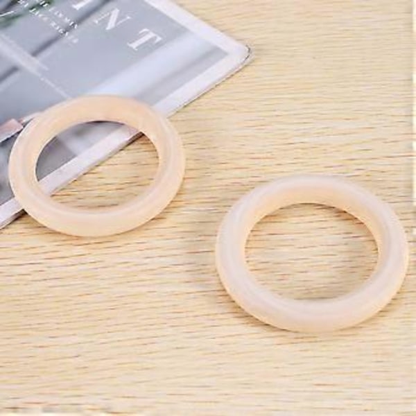 25 st Naturliga Träringar 70mm Obehandlade Makramé Träringar Träcirklar för DIY Hantverk Ring Hänge Smyckestillverkning