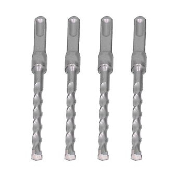 4 stk. Hammer Bor Stærk Holdbar Effektiv Praktisk Firkantet Skaft Bor 8*160mm