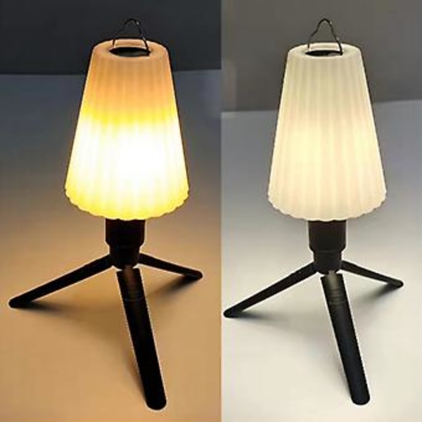Kompakt Tripod 1/4 Skrue Mini Tripod Bærbar Campinglampe Beslag til Udendørs