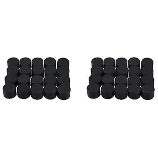 20 st 19mm Bil Silikon Hjul Lug Mutter Bult Skydd Däck Skruvkork