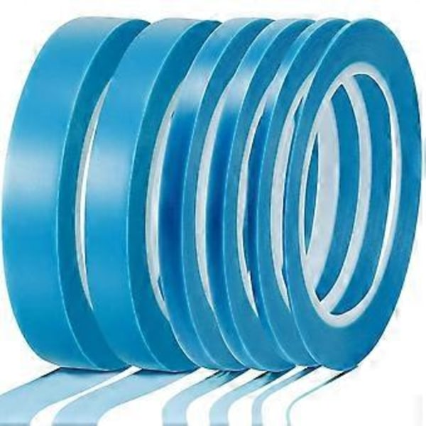 6 Stycken Vinyl Pinstripe Tejp Maskeringstejp Hög Temperatur Låg Vidhäftning Billack Enkel Borttagning Trim Tunn Trim Maskering