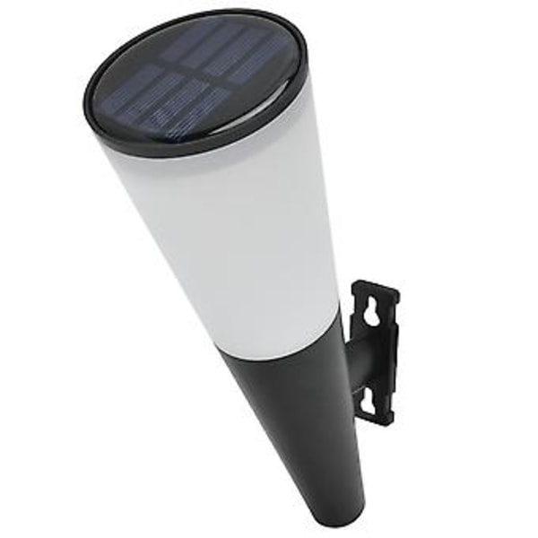 Solar Vegglampe LED 2-Farget Lys IP65 Vanntett for Utendørs Gårdplass Korridor Hage Trappegang Gate