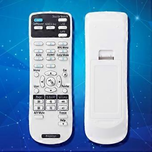 1599176 Erstatningsfjernkontroll for Projektor for Epson EX3220 EX5220 EX5230 EX6220 EX7220 725HD 730HD Kontroller