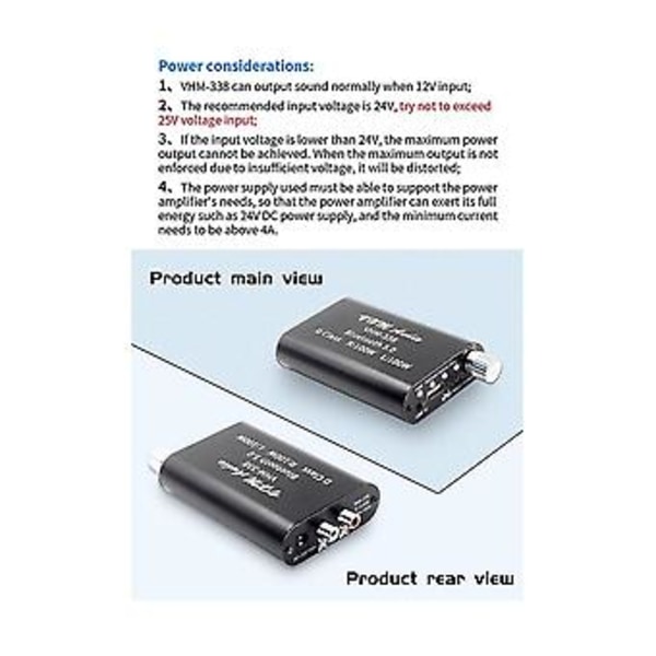 Vhm338 Hifi-kvalitets 2.0 Digital Forstærker Tpa3116 100wx2 Functal Bærbar Tand 5.0 Forstærkerkort