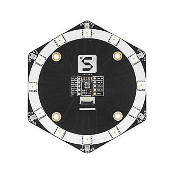 Mic6 Mikrofonuppsättning Ljudkälllokalisering Spårningsmodul Expansionskort Msm261s4030h0 Ai Med 12 Sk9822 Led