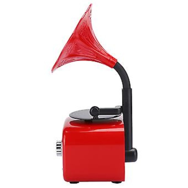 Mini Retro Bluetooth Smart Högtalare Portabel Högtalare Musikspelare för Skrivbord Laptop Röd