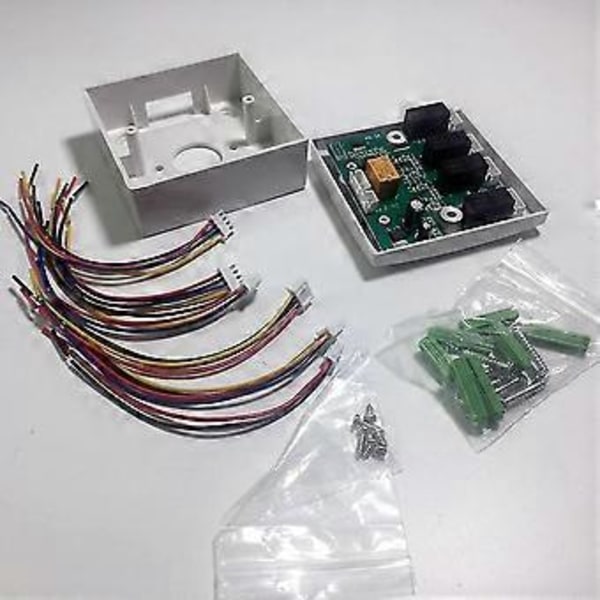 För Hem Rvv4 Trådbunden Video Dörrtelefon Intercom Entry System 1 Monitor 2-4st Dörrklocka Kamera Multi Dörr Distributör