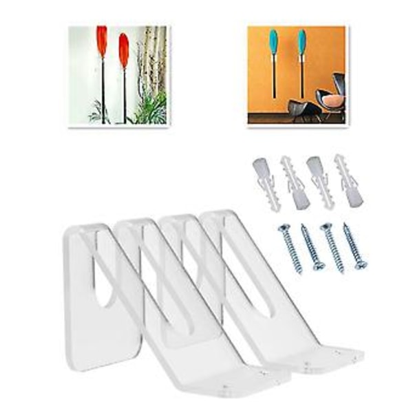 2 stk. Akryl K Padle Rack Tilbehør Kano Sup K Padle Rack Båt Padle Display Hol