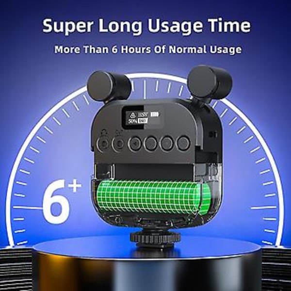 2500k-9000k Microph Led Led Mini Video Vlog - Rgb Mikrofon För Telefon