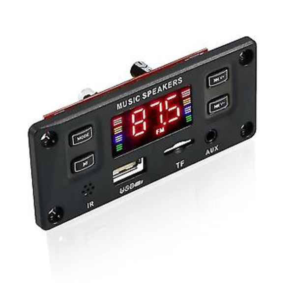 2x30w Afspiller Decoder Board 12v Forstærker Bluetooth 5.0 Bilradio Modul Tf Usb Aux Wma Afspiller Decod
