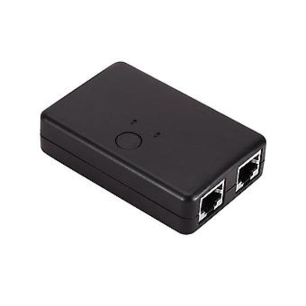 2 Port S Rj45 S Splitter Kabel Forlænger 100mbps Vælger 2 Vejs