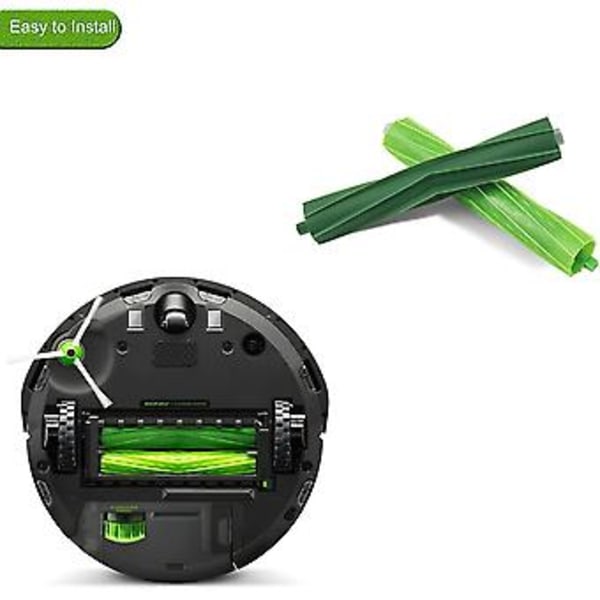 2 Sett Erstatningsdeler Rullebørster Kompatible For Irobot Roomba E&i Serien J7 J7+ I7 I7+ I3 I4 I6 I6+ I8 I8+plus E5 E6 E7 Støvsuger Erstatning