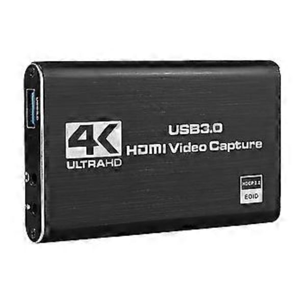 Videoopptakskort 4k Skjermopptak Usb3.0 1080p 60fps Spillopptaksenhet
