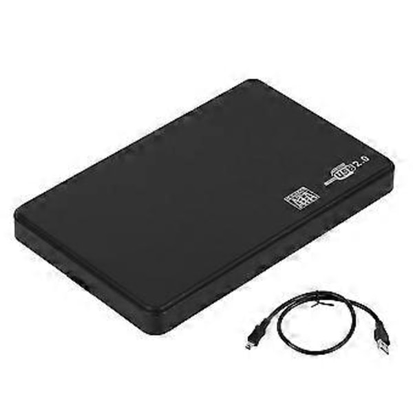 2.5 Tum USB HDD-Kabinett SATA Till USB 2.0 Hårddisk SATA Externt Hölje HDD Hårddiskbox Wi