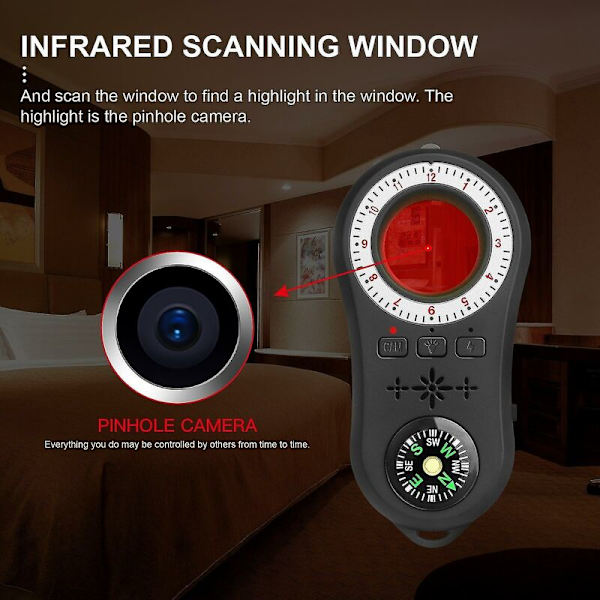 Mini Anti-spion Kamera Metalldetektor S100 Infraröd Gps Detektor Anti-avlyssning Multifunktionell Larm Sensor Detektor Kamera